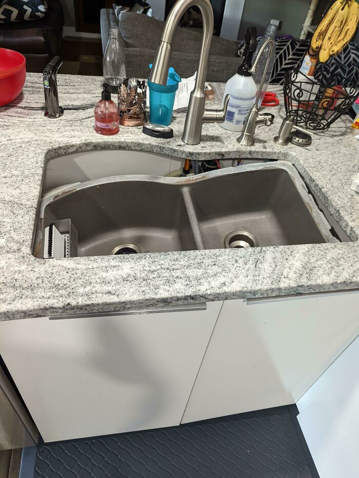 Whole Kitchen Sink Just Fell Out Of The Counter