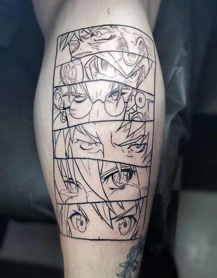 Anime inspired tattoo
