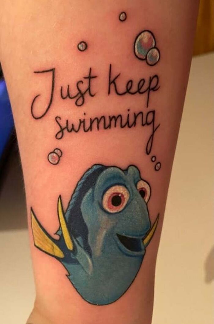 Dory from 'Finding Nemo' tattoo
