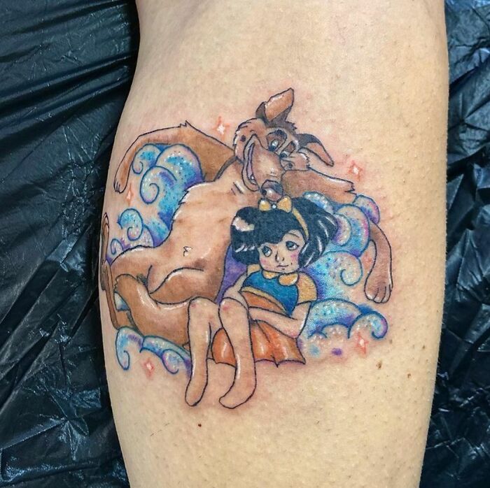 All Dogs Go To Heaven inspired tattoo