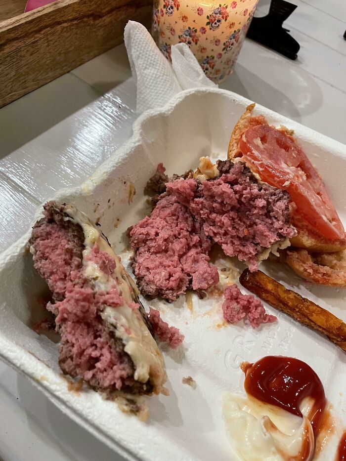 This A “Medium” Burger At 110 Grill