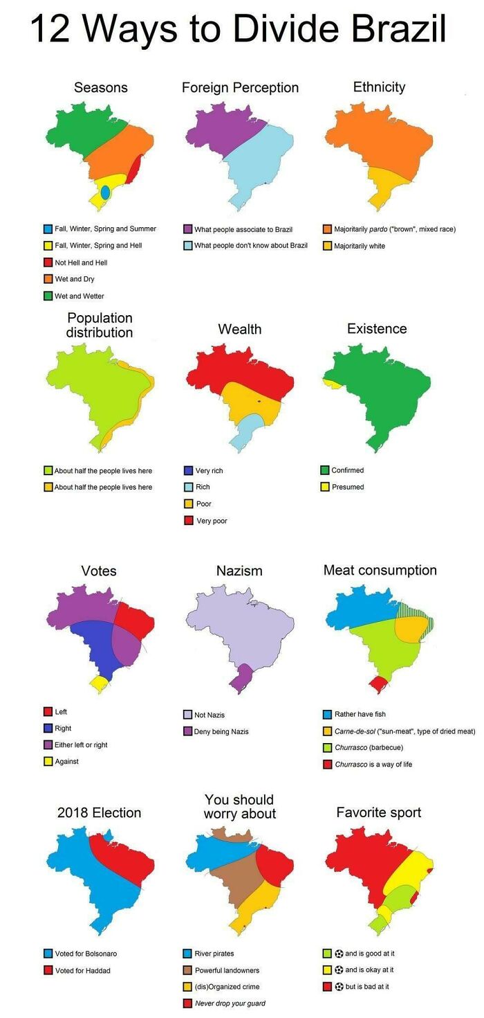 12 Ways To Divide Brazil