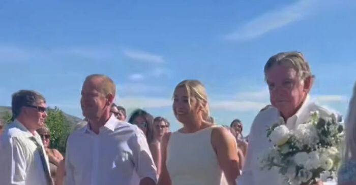 Bride Asks 15 Men That Helped Her Escape Abuse To Walk Her Down The Aisle Bride Asks 15 Men That Helped Her Escape Abuse To Walk Her Down The Aisle