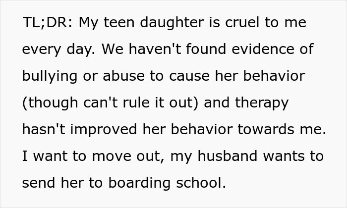 Mom Can't Stand Living With Her 14-Year-Old Daughter Who Terrorizes Her Every Day
