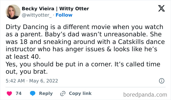 "Nobody Puts Baby In A Corner!"
