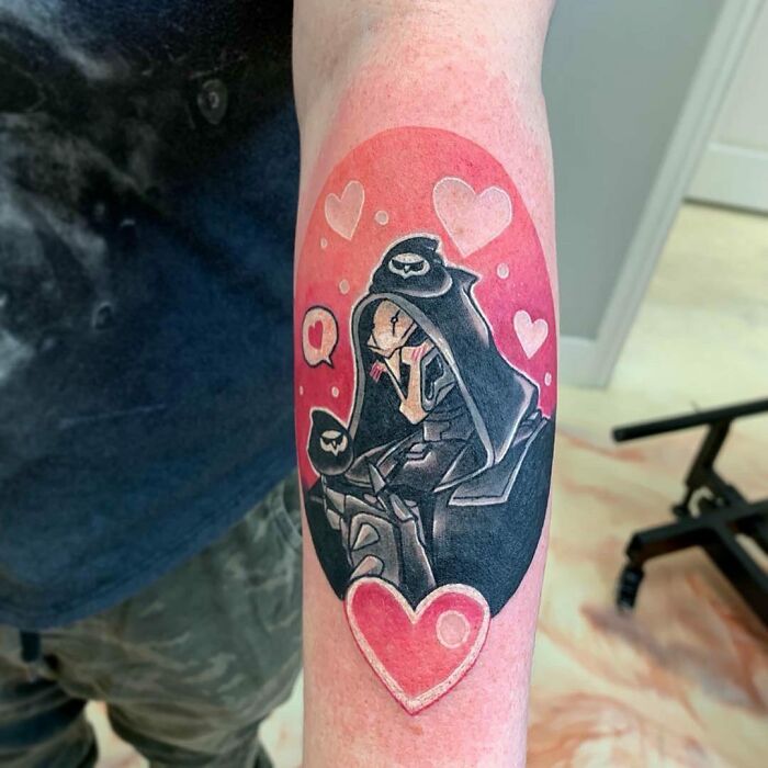 Reaper from Overwatch tattoo