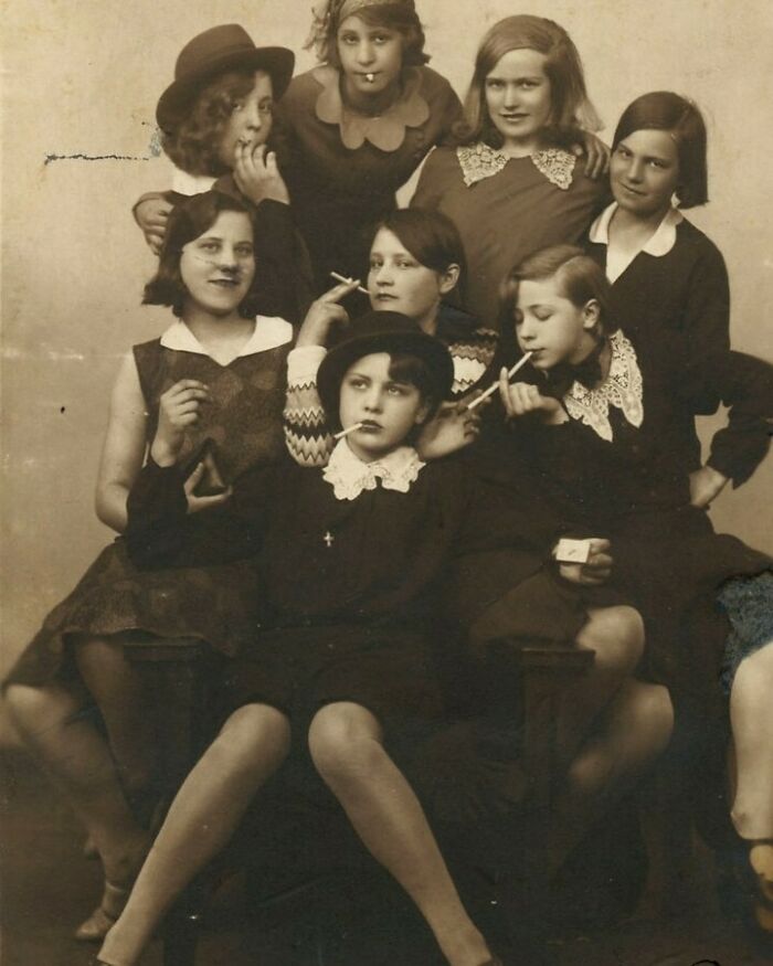 Gang Of Teen Girls, Estonia, 1930