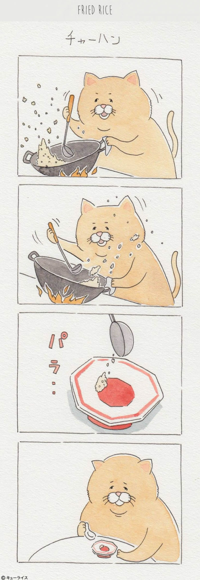 I've Made 8 Hilariously Chubby Cat Comics About Food Fails That Are Way Too Relatable