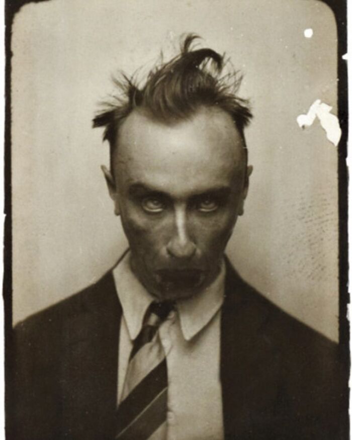 Photo Booth Selfies By French Surrealist Painter Yves Tanguy, Ca. 1928