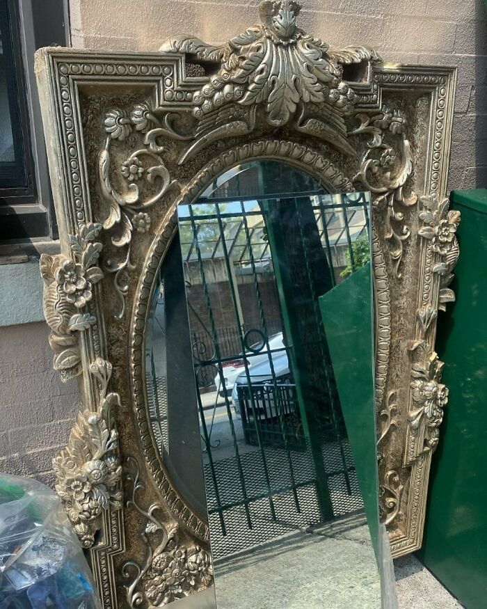 Excuse Me While I Recover From The Epicness Of This! 2 Gorgeous Unbroken Mirrors At Cooper And Wilson In Bushwick!