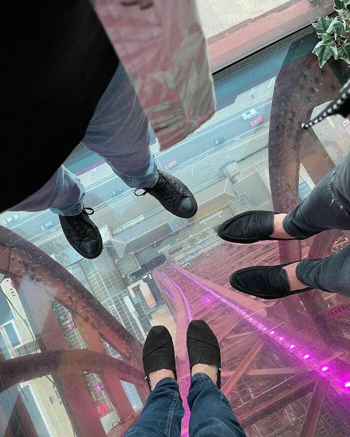 Glass Floor? Sure, Not Like As If I Was Scared Or Anything