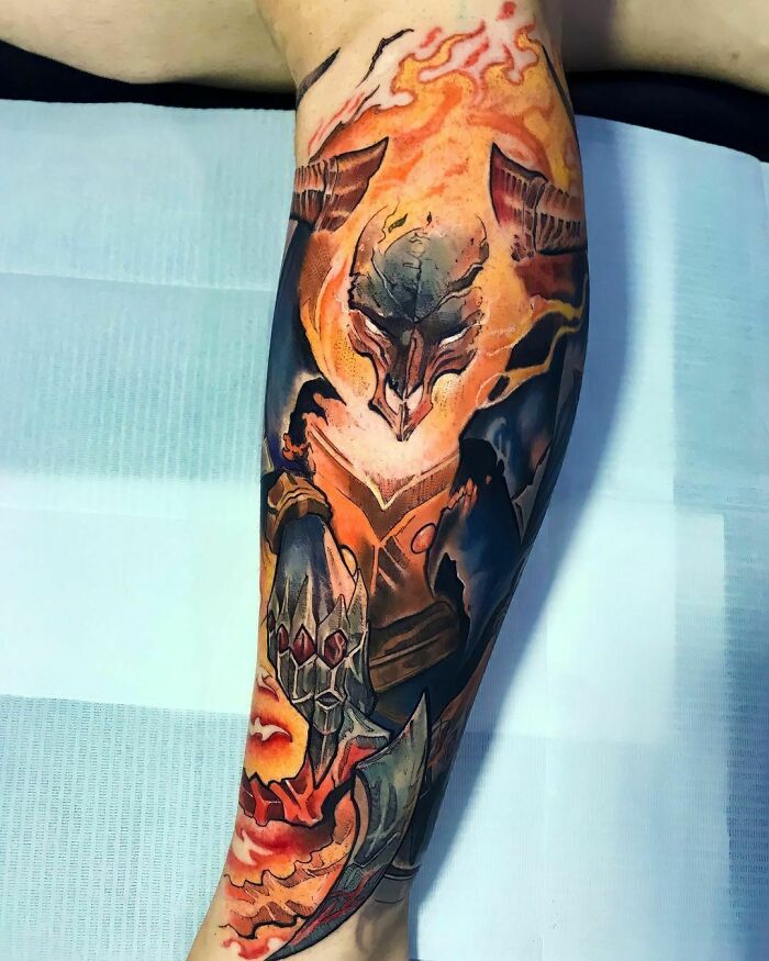 Thresh from League Of Legends tattoo 