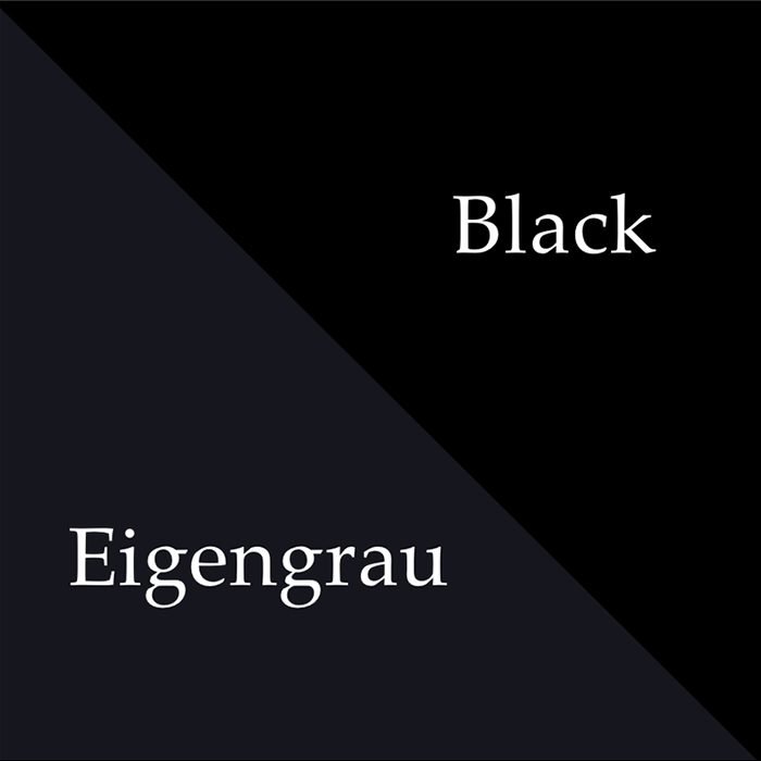 Comparison of the Eigengrau color vs the Black color