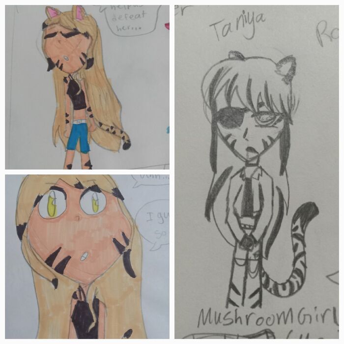 1-2 Years Ago (Left) vs. Recreation (Right) I Love Recreating Old Ocs. Only Photo I Could Find On My Phone