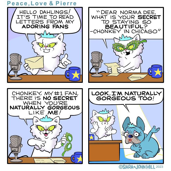 Peace Love & Pierre: A New Comic Strip Featuring Characters Who Will Not Only Make You Laugh, But Will Also Steal Your Heart