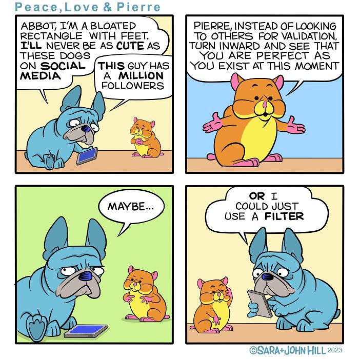 Peace Love & Pierre: A New Comic Strip Featuring Characters Who Will Not Only Make You Laugh, But Will Also Steal Your Heart