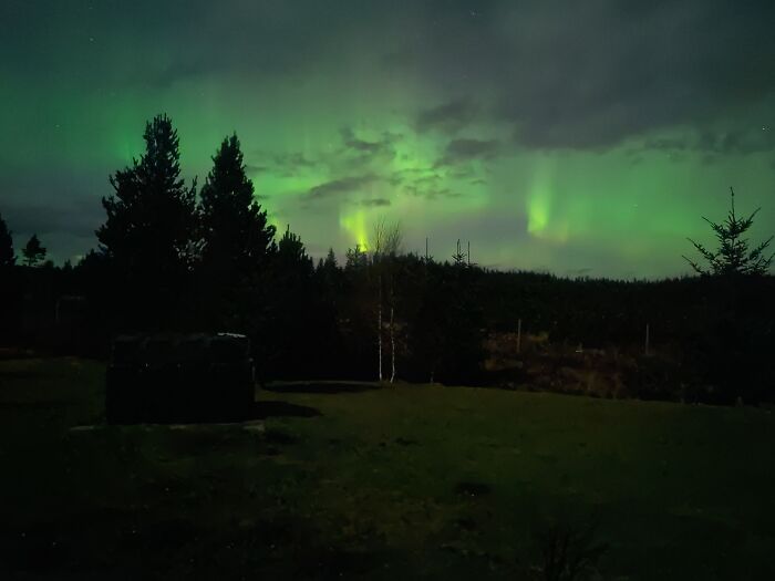 Aurora And Clouds, From The Backdoor, Whitebridge, Highland, Scotland