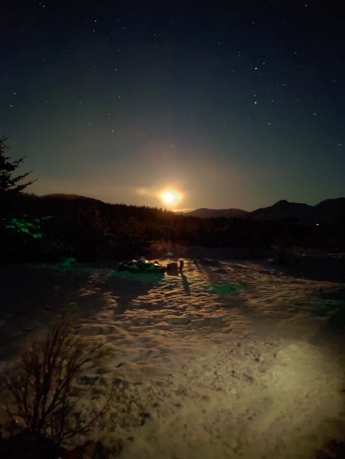 Sunset, December 2022, Outside The Backdoor, Whitebridge, Highland, Scotland