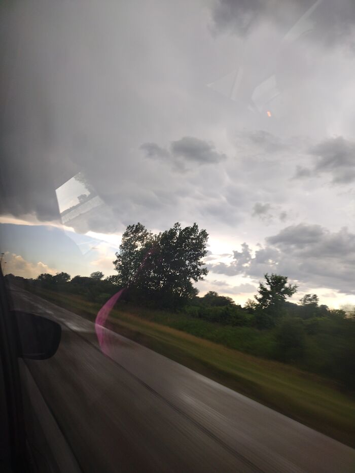 A Road Technically.counts Right? I Like To Call The Clouds Heaven