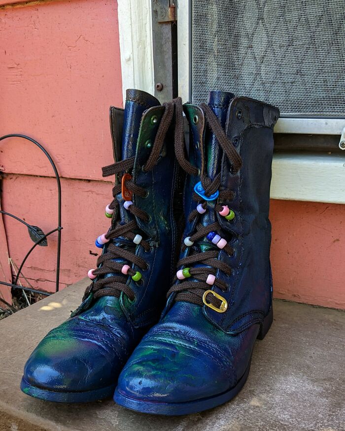 Trash Boots!! I Decided They Still Had Some Good Use, So I Had Some Fun
