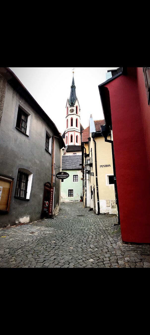 A Street In Český Krumlov, Czech