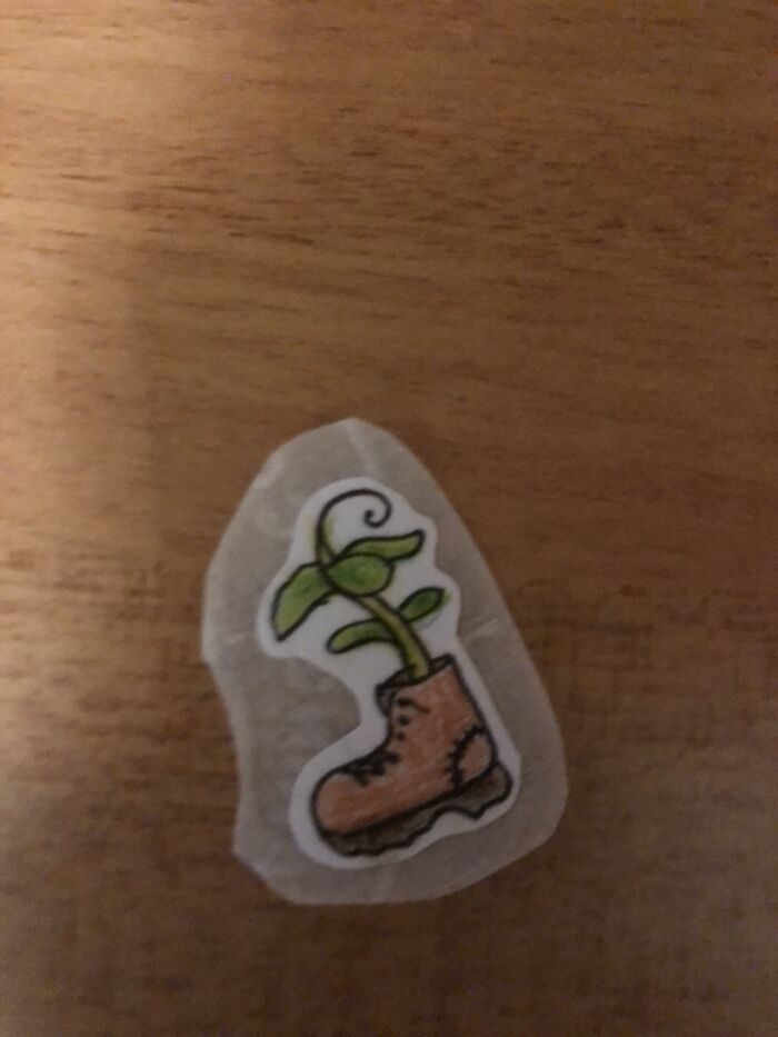 I Made This Sticker Without Using A Printer. It’s The Plant From Wall-E
