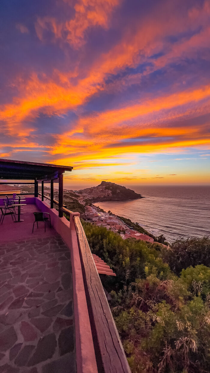 Sunset In Sardinia (Italy), That Predicts A Windy Day
