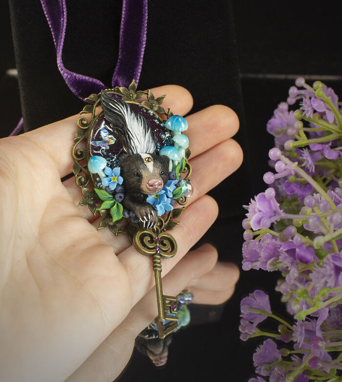 With My Sister, We Create Wearable Art From Polymer Clay (13 Pics)