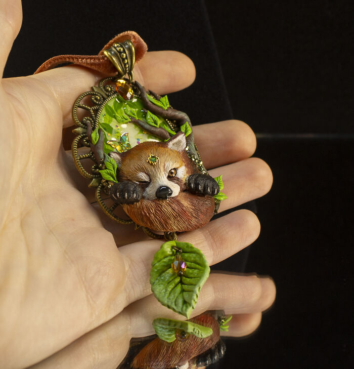 With My Sister, We Create Wearable Art From Polymer Clay (13 Pics)