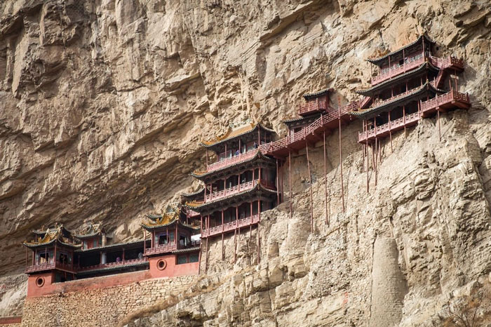 Hanging Temple At Datong, Shanxi Province, China