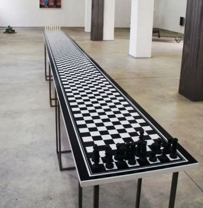 Long Chessboard Would Make For Some Interesting Matches