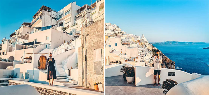 Greece, Santorini, Fira, July 12, 2021