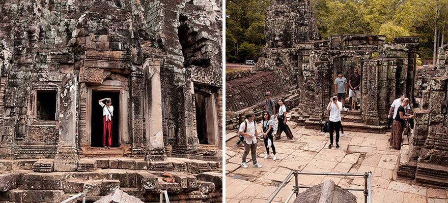 Cambodia, Bayon Temple, Siem Reap, August 24, 2019
