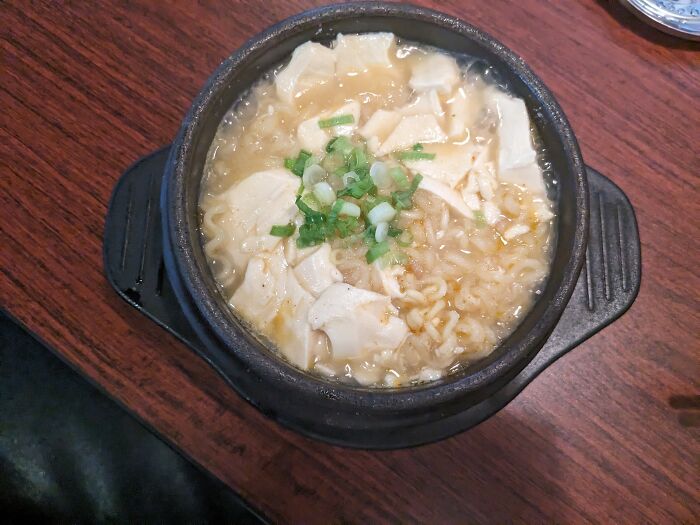 Korean Tofu Soup W/Ramen 🍜