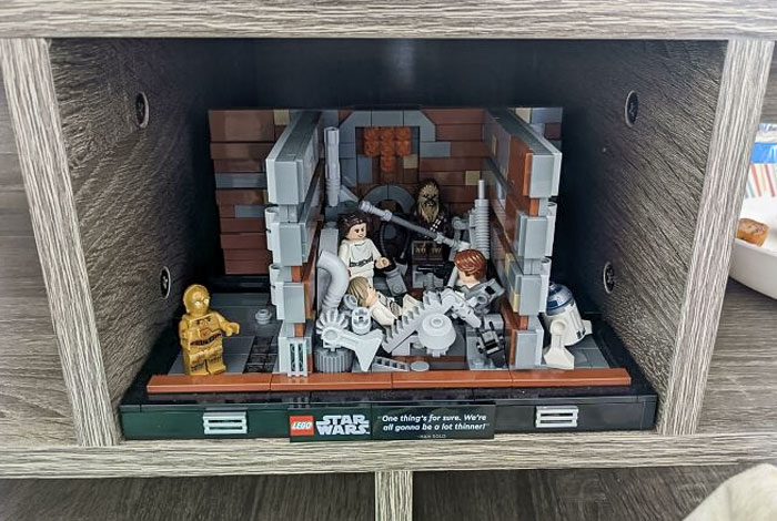 This LEGO Star Wars Set In This Section Of My Coffee Table