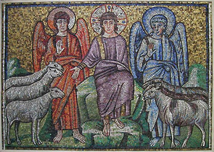 Separation of Sheep and Goats, Byzantine Mosaic