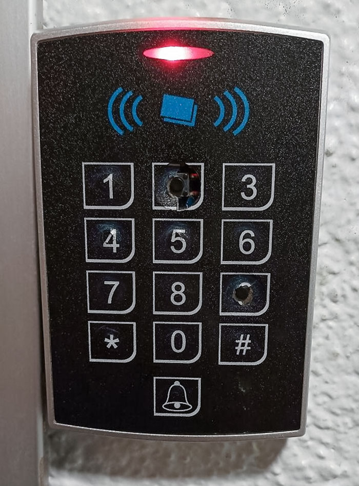This Door Keypad. Passcode Is 2929