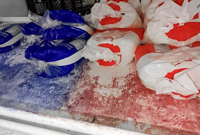The Milk Bags Have Colored Their Shelves