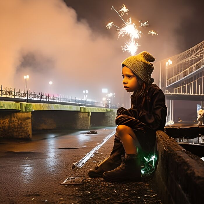 "New Year's" - This Was Inspired By A Contest On Night Cafe ('happy New Years') And It Made Me Think, Not Everyone Has A Happy New Year. So This Is What I Came Up With