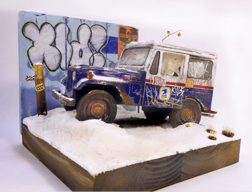 Mini Vintage USPS Truck Mini Vintage USPS Truck