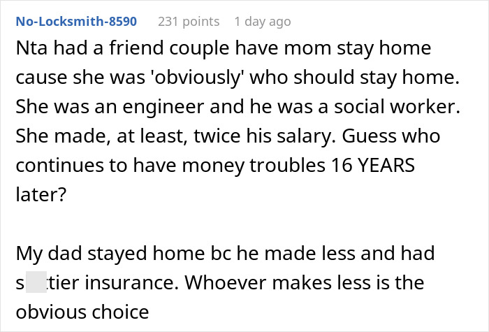 Pregnant Woman Gives Spouse A Wake-Up Call Over His Idea Of Her Being A Stay-At-Home Mom Pregnant Woman Gives Spouse A Wake-Up Call Over His Idea Of Her Being A Stay-At-Home Mom