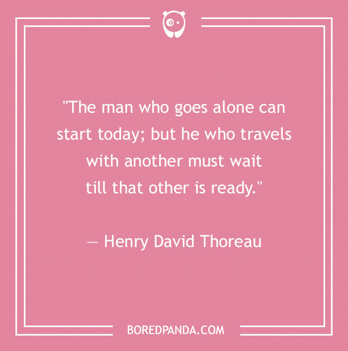 Henry David Thoreau quote about travel