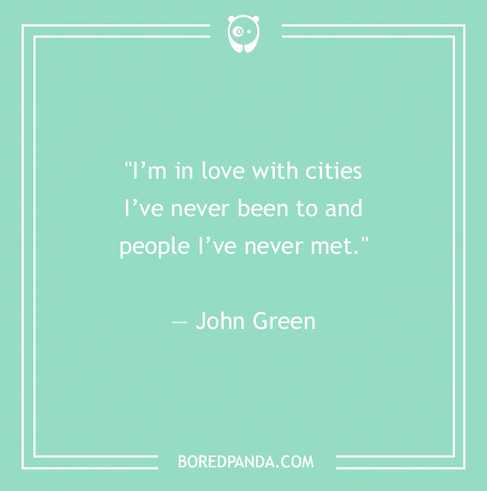 John Green quote about cities