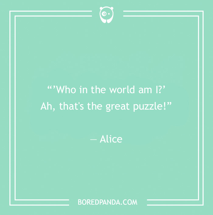 Alice quote on perception
