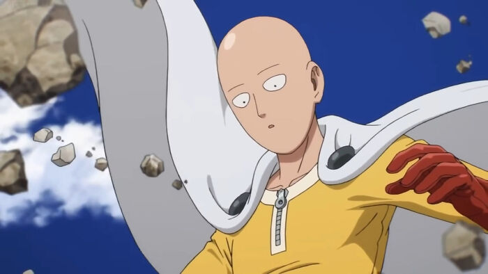 Saitama from One-Punch Man quote on human strength