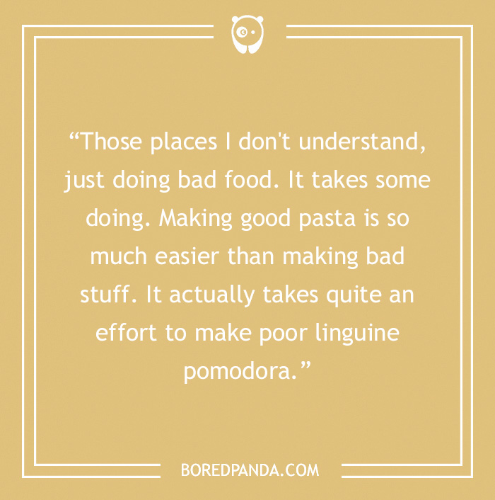 Anthony Bourdain quote on food 