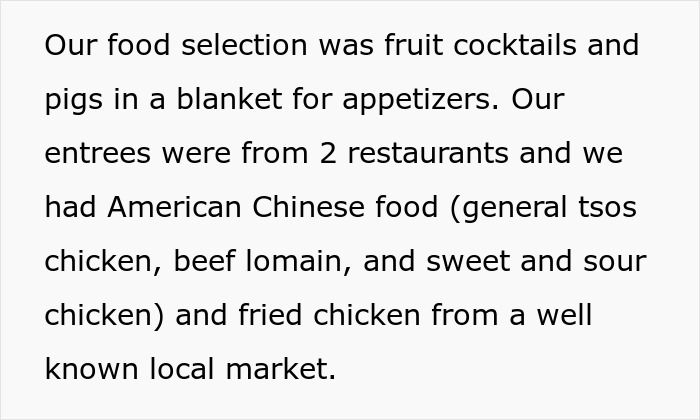 Man Blasts Coworker’s Choice Of Wedding Food, Calls It “White Trash”