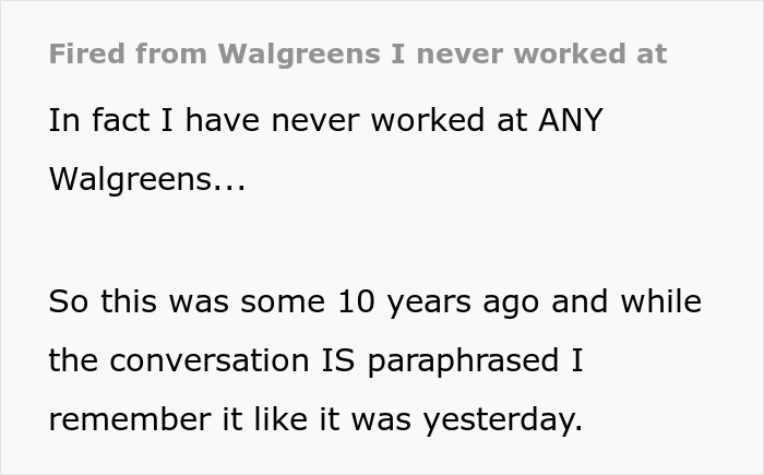 Woman Gets Fired From A Walgreens She Was Shopping At And Never Actually Worked For