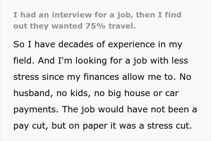 Recruiters Request Woman To Travel 75% Of The Job, She Boldly Requests Doubled Salary For That