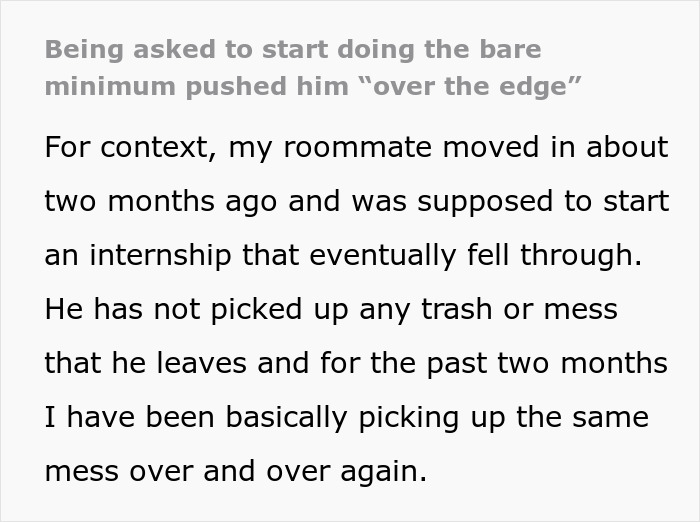 “Being Asked To Start Doing The Bare Minimum Pushed Him ‘Over The Edge’”